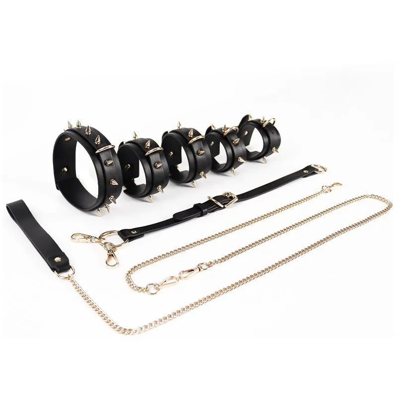Leather Reverse Back Handcuff Set SQ31799 - SMTASTE